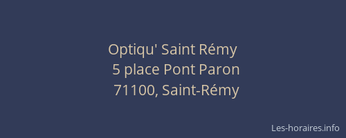 Optiqu' Saint Rémy