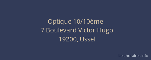 Optique 10/10&egrave;me