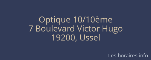 Optique 10/10ème