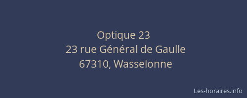 Optique 23