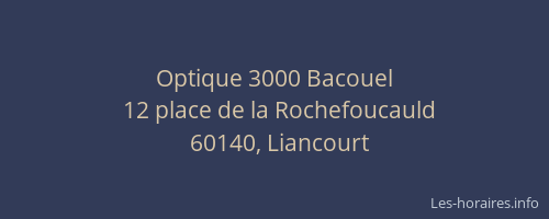 Optique 3000 Bacouel