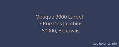 Optique 3000 Lardet