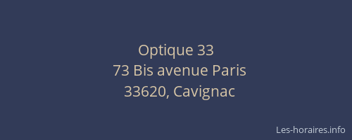 Optique 33