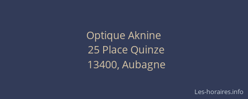Optique Aknine