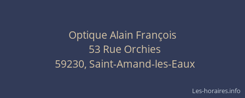 Optique Alain François