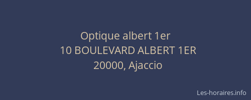 Optique albert 1er