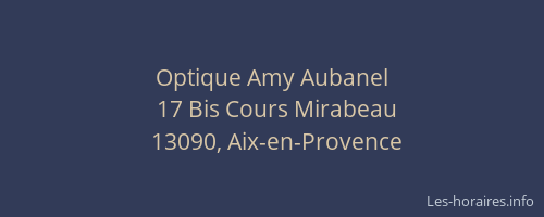 Optique Amy Aubanel