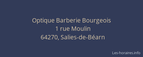 Optique Barberie Bourgeois