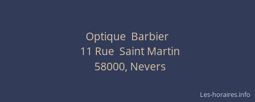 Optique  Barbier