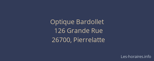 Optique Bardollet