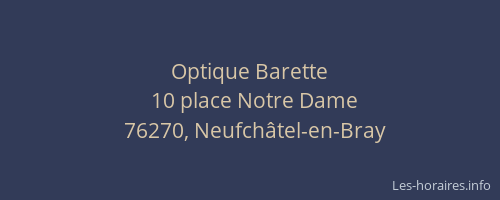 Optique Barette