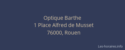 Optique Barthe
