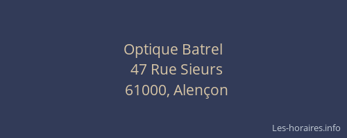 Optique Batrel