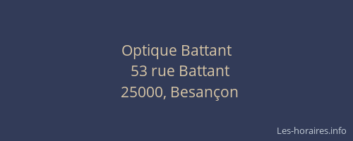 Optique Battant