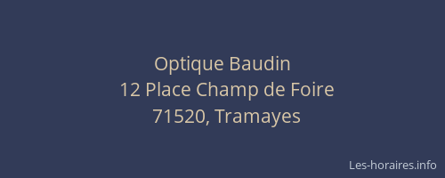 Optique Baudin