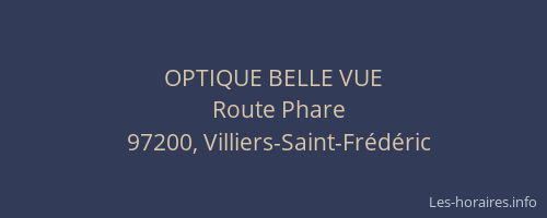 OPTIQUE BELLE VUE