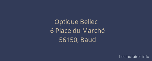 Optique Bellec