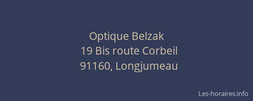 Optique Belzak