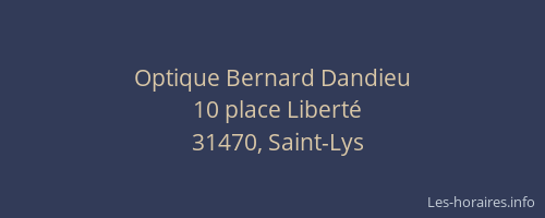 Optique Bernard Dandieu
