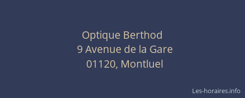 Optique Berthod