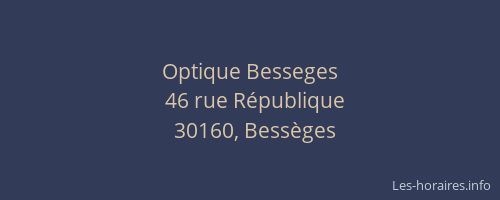 Optique Besseges