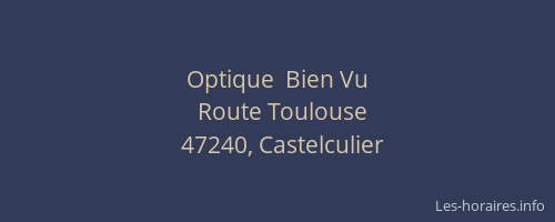 Optique  Bien Vu