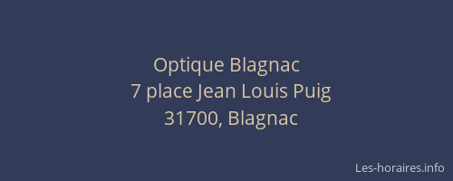 Optique Blagnac