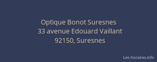Optique Bonot Suresnes