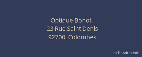 Optique Bonot