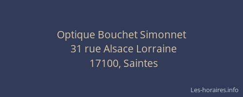 Optique Bouchet Simonnet