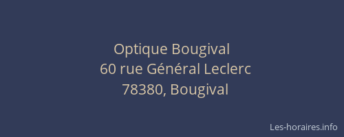 Optique Bougival