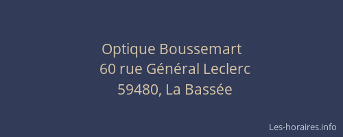Optique Boussemart