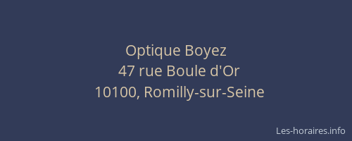 Optique Boyez