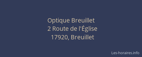 Optique Breuillet