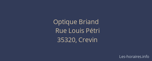 Optique Briand