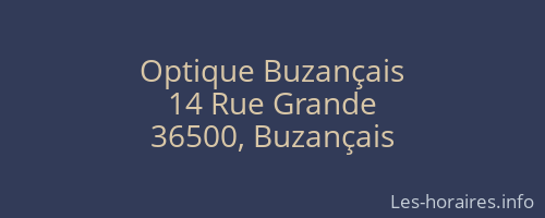 Optique Buzançais