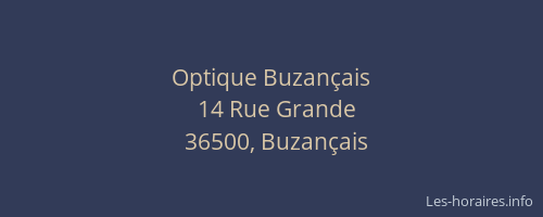 Optique Buzan&ccedil;ais