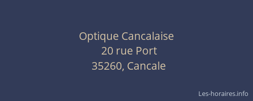 Optique Cancalaise