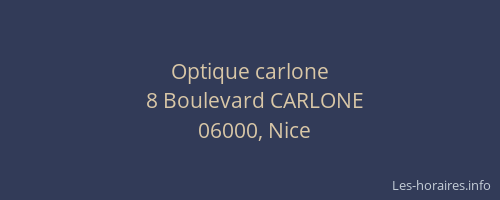 Optique carlone