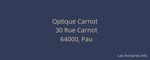 Optique Carnot