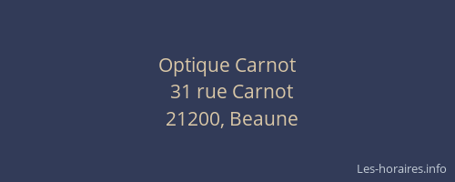 Optique Carnot