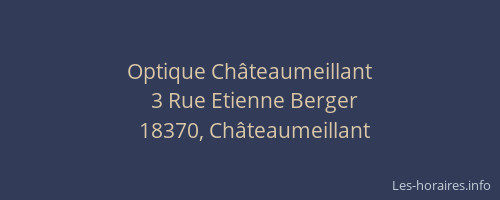 Optique Ch&acirc;teaumeillant