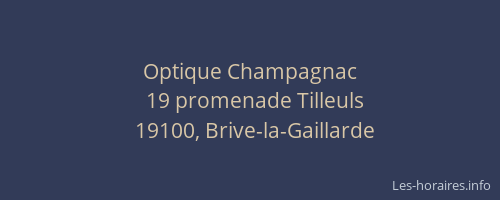 Optique Champagnac