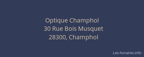 Optique Champhol
