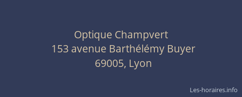 Optique Champvert