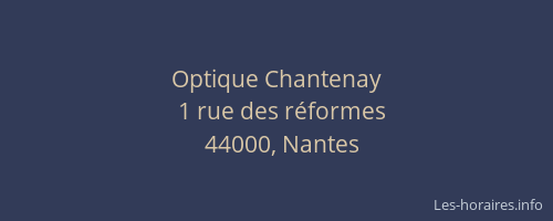 Optique Chantenay