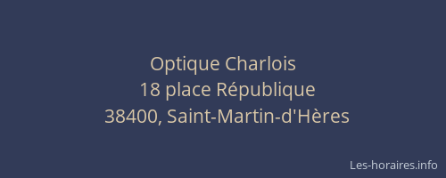 Optique Charlois