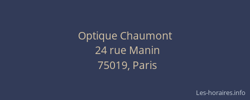 Optique Chaumont