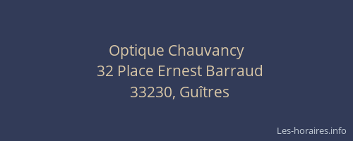 Optique Chauvancy