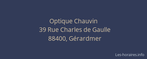 Optique Chauvin